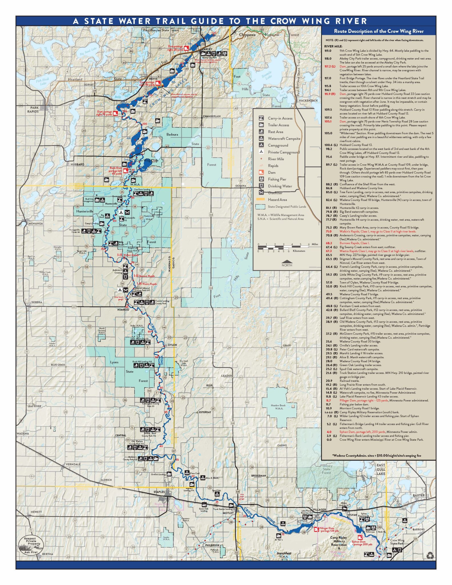 Crow Wing River Map